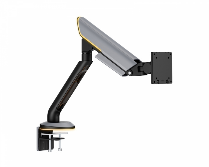  Titan Heavy-Duty Monitor Arm with RGB 24″-57″ Grey