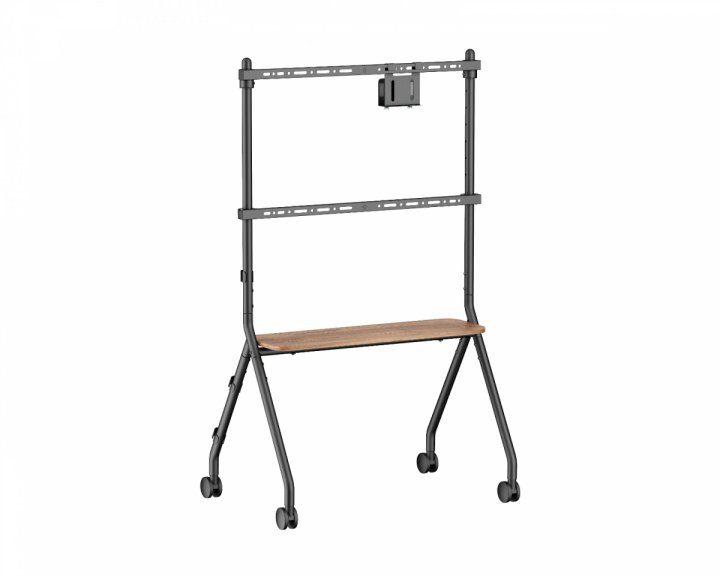  Easel Studio Mobile TV Stand with Wheels – Black