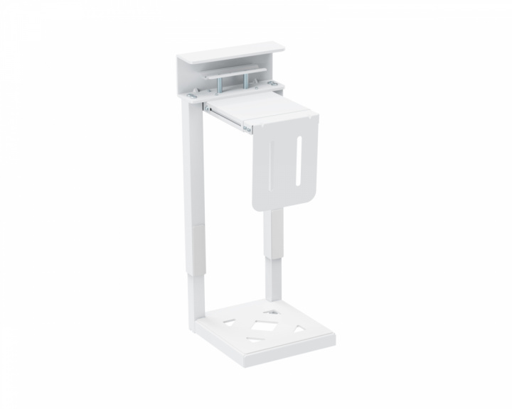  Adjustable Computer Holder with Clamp for Desk - White