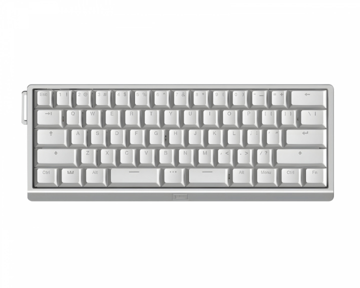  60HE V2 Keyboard - ANSI Split Spacebar - Silver Aluminum