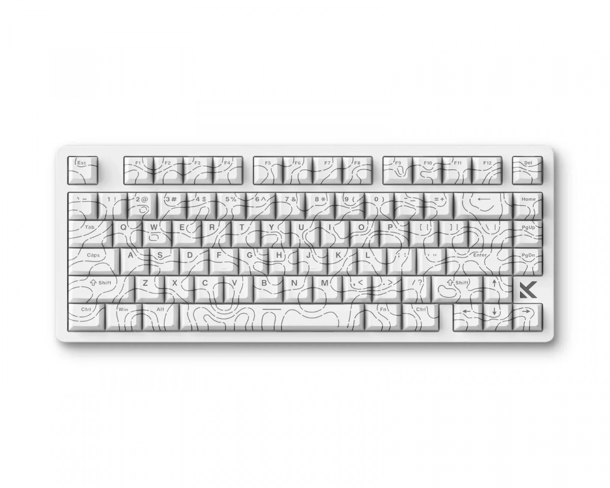 MCHOSE Jet 75 E-sport Magnetic Switch Keyboard - White Topographic