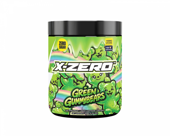  X-Zero Green Gummy Bears - 100 Servings