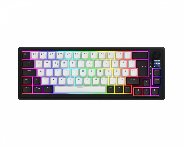  Skyfall 65% - MAG ULTIMA 8K Wireless Keyboard - White-Black - ISO