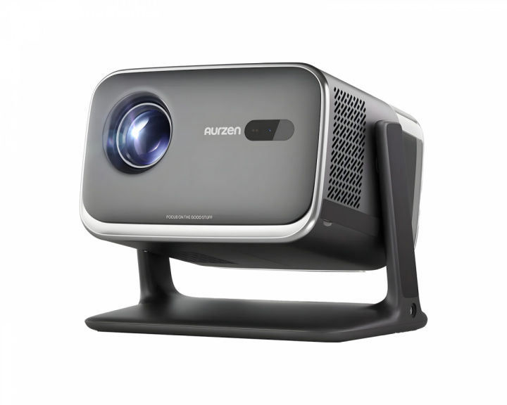 Aurzen BOOM Mini Projector Google TV with Carrying Bag - Black