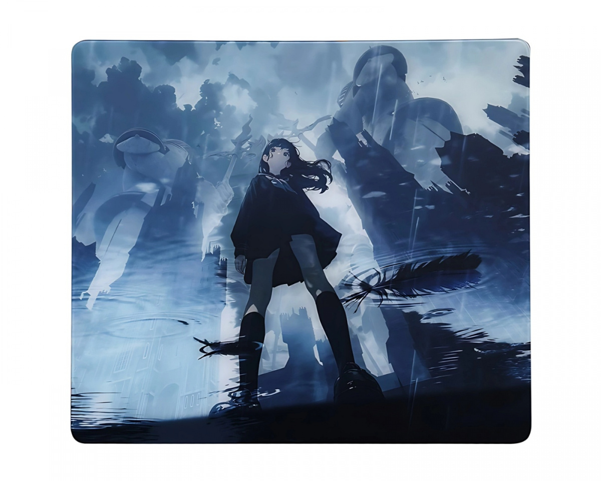 Uncle Panda RAIN Glass Mousepad - MaxGaming.com