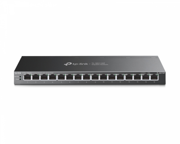  TL-SG116P 16-Port Gigabit Desktop Switch with 16-Port PoE+