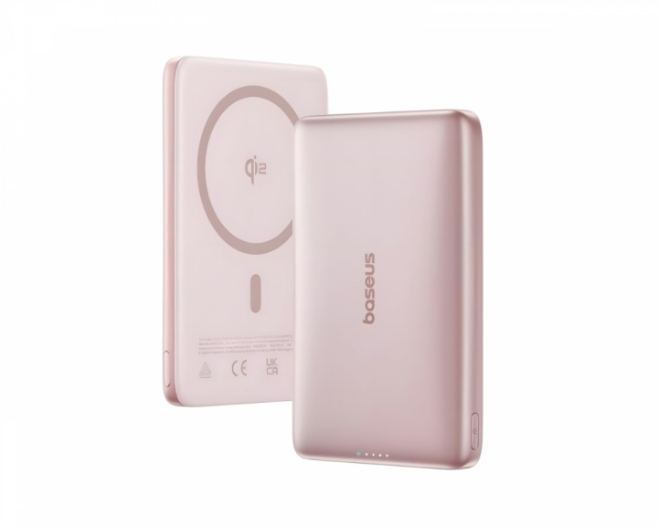  PicoGo AM41 Ultra-Slim Qi2 Magnetic Power Bank 27W 10000mAh - Pink