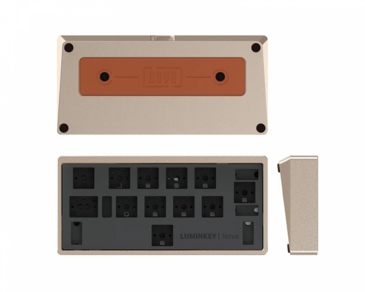  Nova Mini 12-Key Tri-Mode Macro Pad (Barebone) - Gold