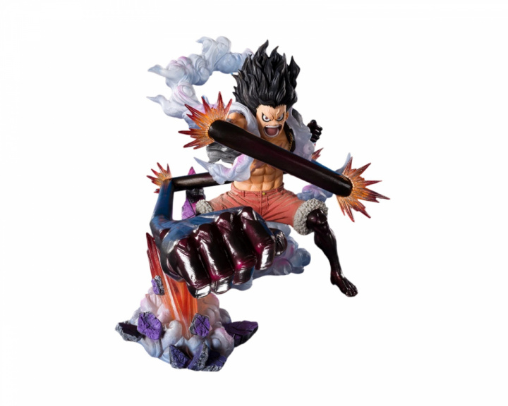  One Piece Figuarts ZERO Extra Battle PVC Statue Monkey D. Luffy Gear 4 Snake Man King Cobra 21 cm