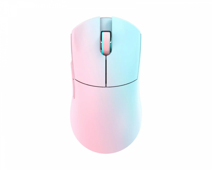  Huan Stainless Magnesium Alloy Wireless Gaming Mouse - Blue/Pink