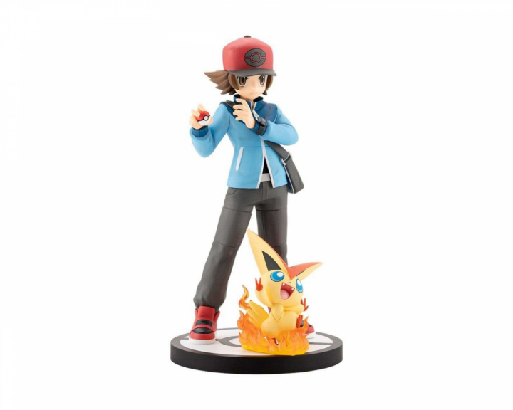  Pokémon ARTFX J PVC Figure 1/8 Hilbert with Victini - 20 cm