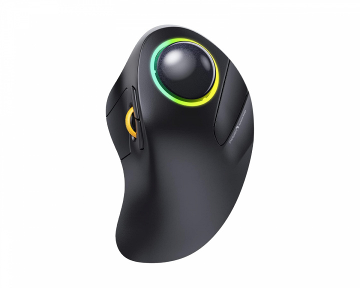 EM03 Advanced Wireless RGB Trackball Mouse - Black