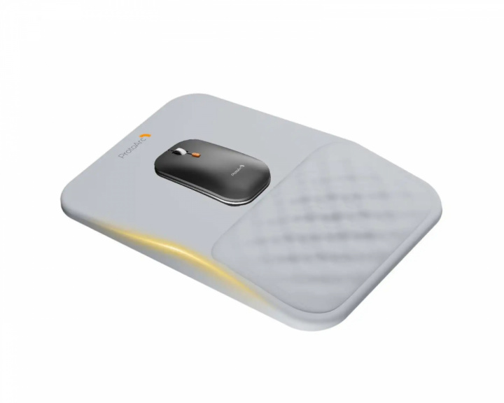  MP50 Ergonomic Mouse Pad with Wrist Rest Lycra - Gray