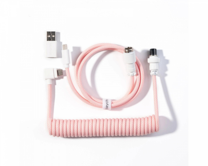  Coiled Aviator Cable Angled 8K Light Pink