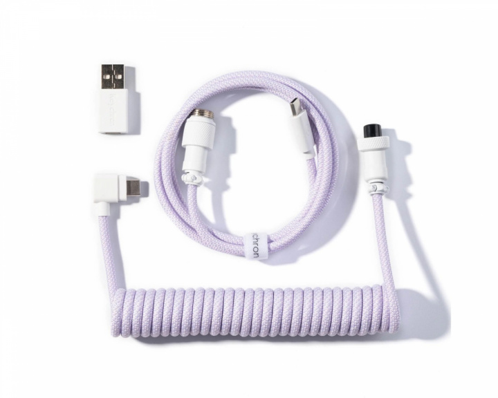  Coiled Aviator Cable Angled 8K Light Purple