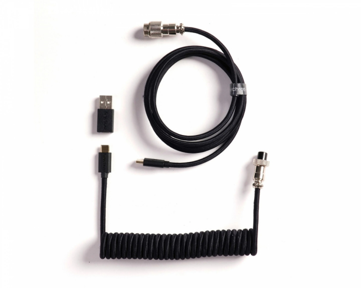  Coiled Aviator Cable Straight 8K Black