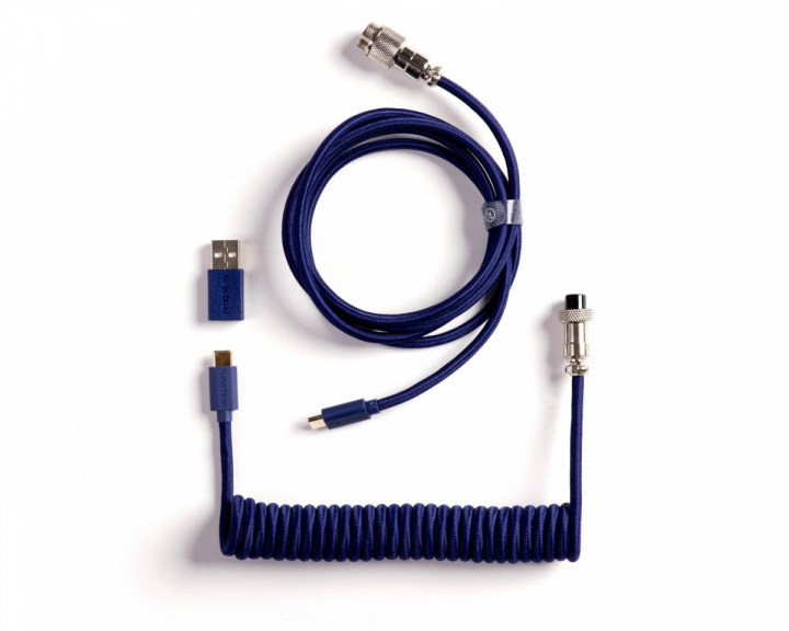  Coiled Aviator Cable Straight 8K Blue