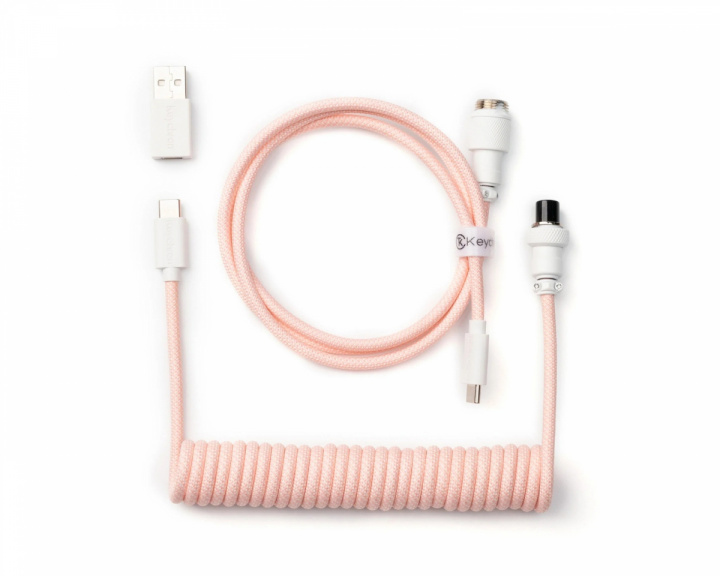  Coiled Aviator Cable Straight 8K Light Pink