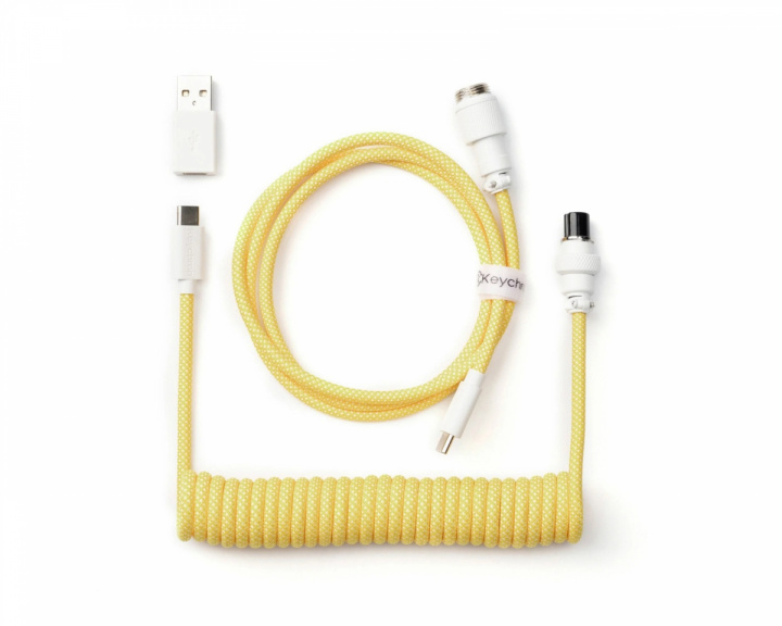  Coiled Aviator Cable Straight 8K Yellow