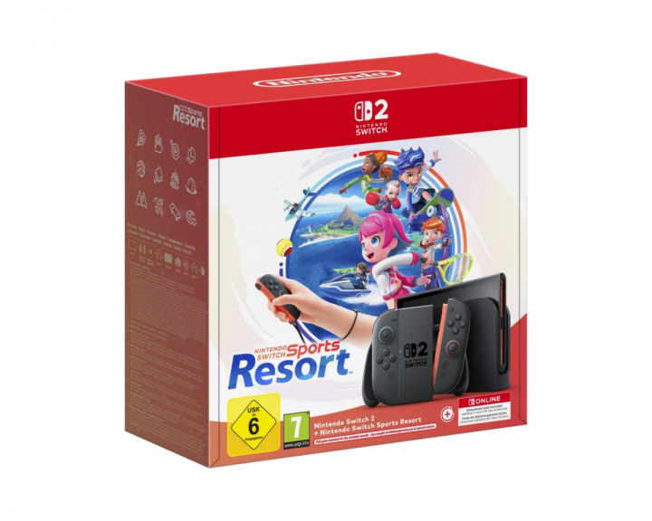  Switch 2 Console Switch Sports Resort + 3 Months NSO Bundle