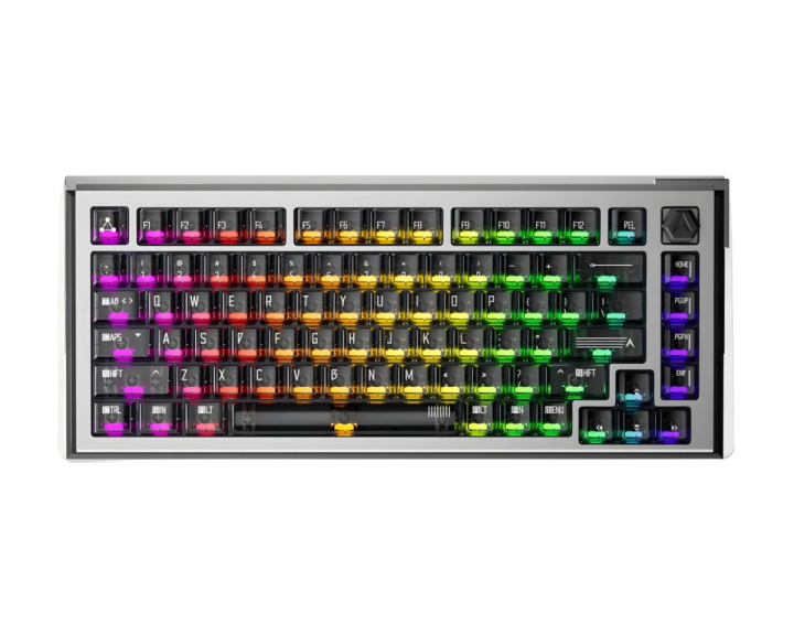  A75Ultra - 75% Magnetic ANSI Keyboard [QIAN] - Silver Black