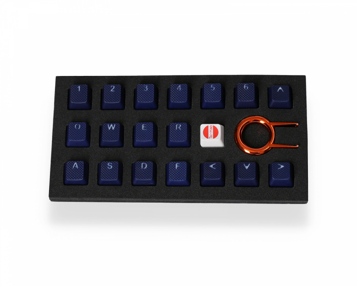 Tai-Hao 18-Key Rubber Double-shot Backlit Keycap Set - Dark Blue