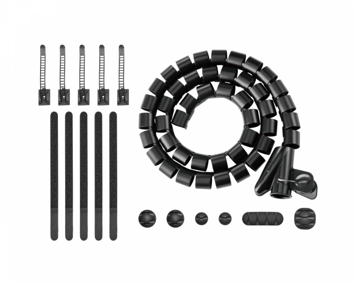 MaxMount Cable Management Organizer Kit - Cable holder, Cable ties & Cable wrap (DEMO)