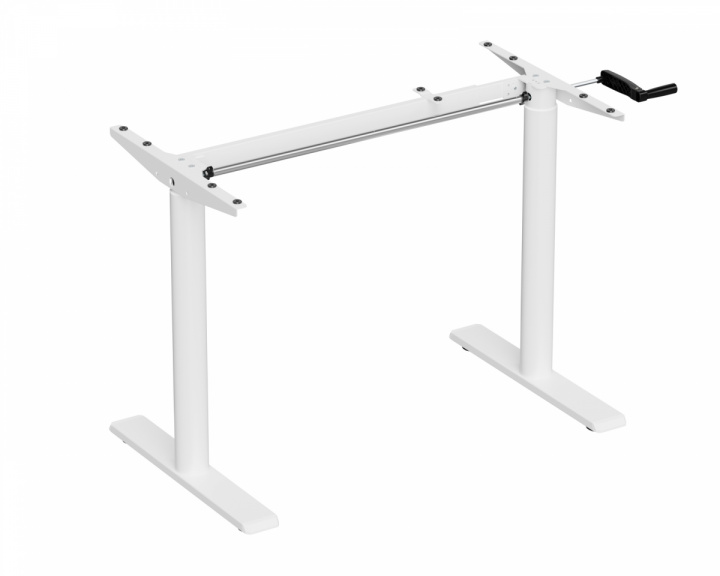 MaxMount Desk Frame Height Adjustable - Manual - White (DEMO)