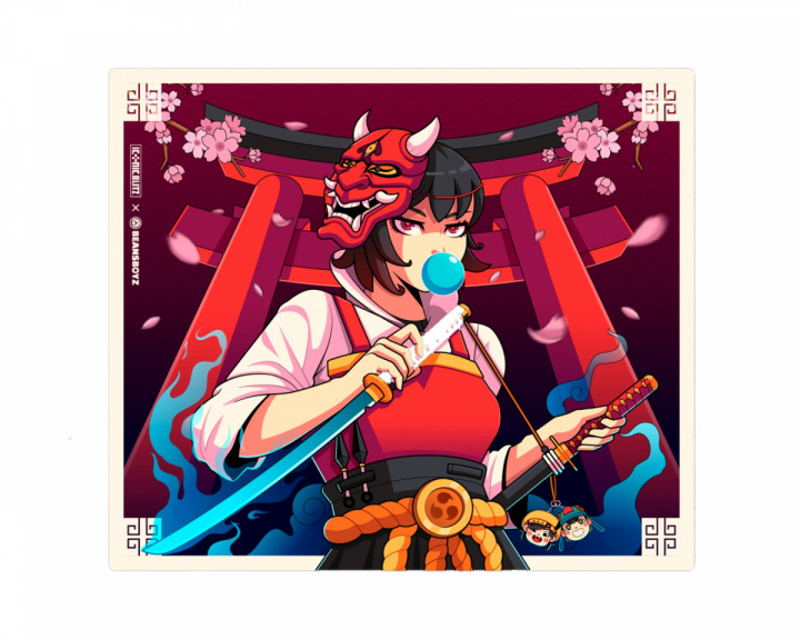 Iconic Blitz Limited Edition Prism Glass Mousepad - Sakura by Beansboyz (DEMO)
