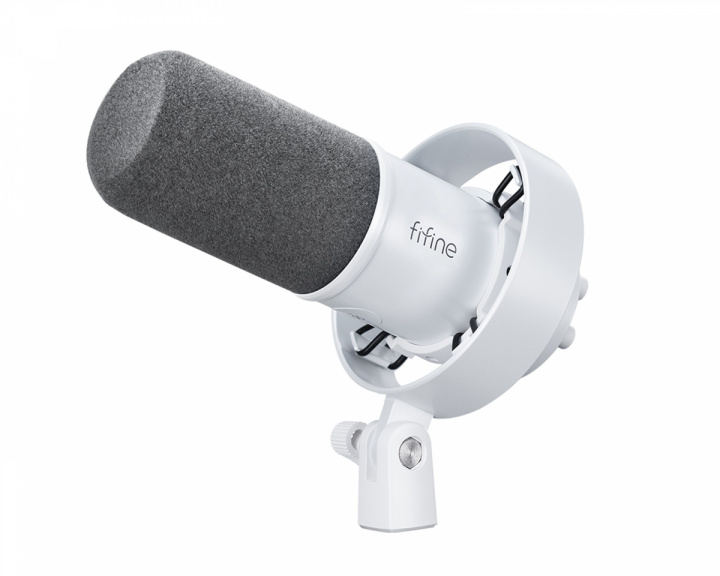 Fifine K688 USB/XLR Microphone - Dynamic Mic - White (DEMO)