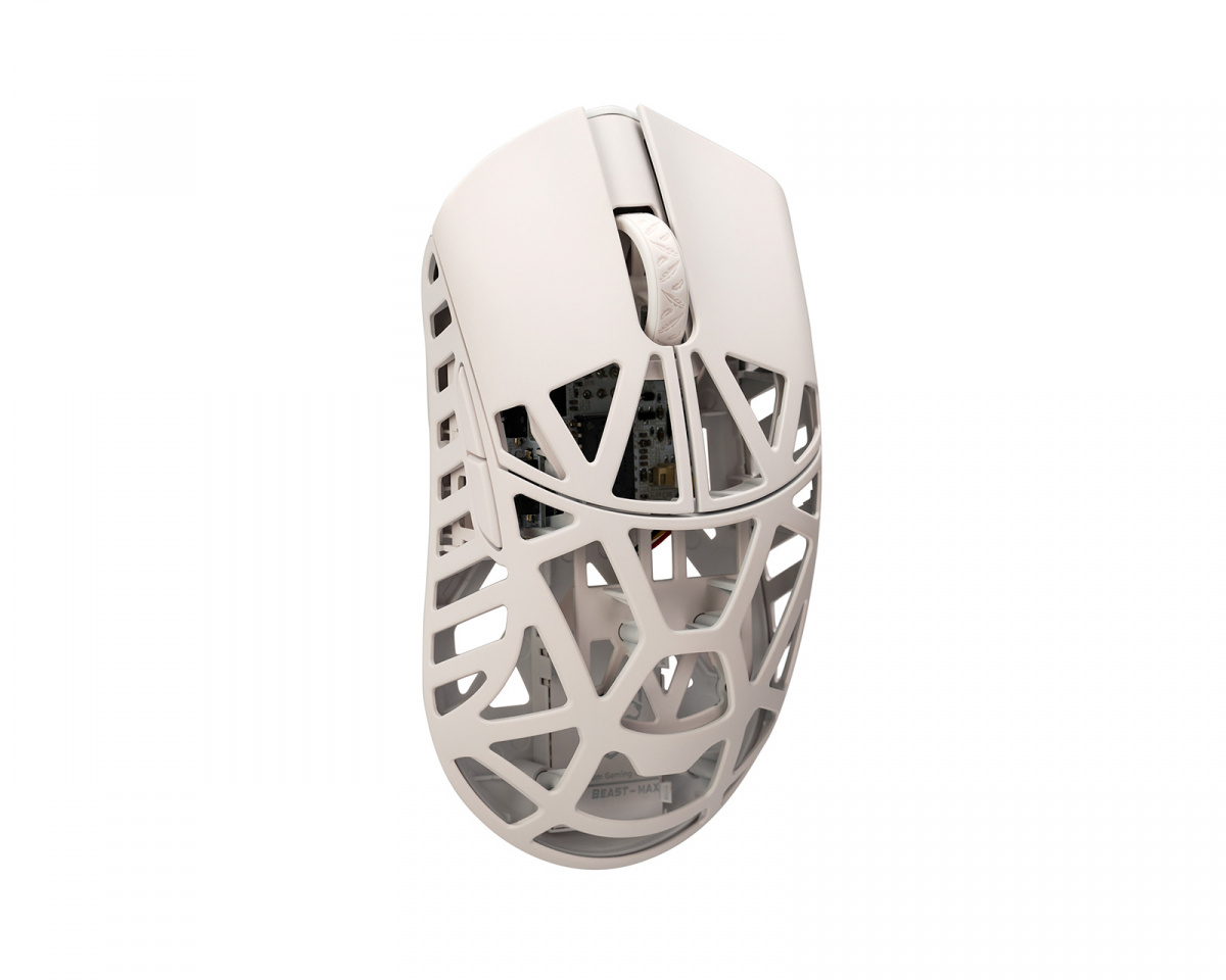 WLMouse Beast X Max Wireless Gaming Mouse - Milky White [Omron