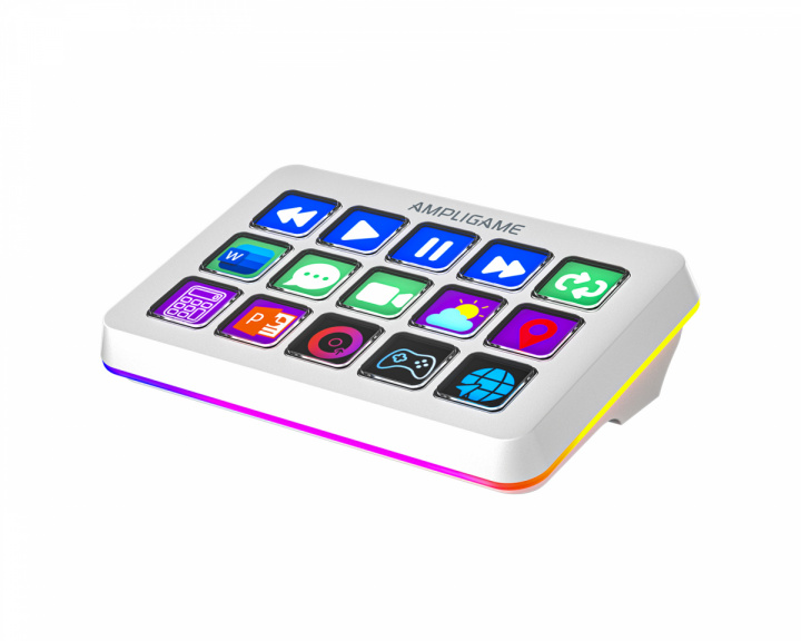 Fifine AMPLIGAME D6 Stream Controller - for Streaming & Podcast - White (DEMO)