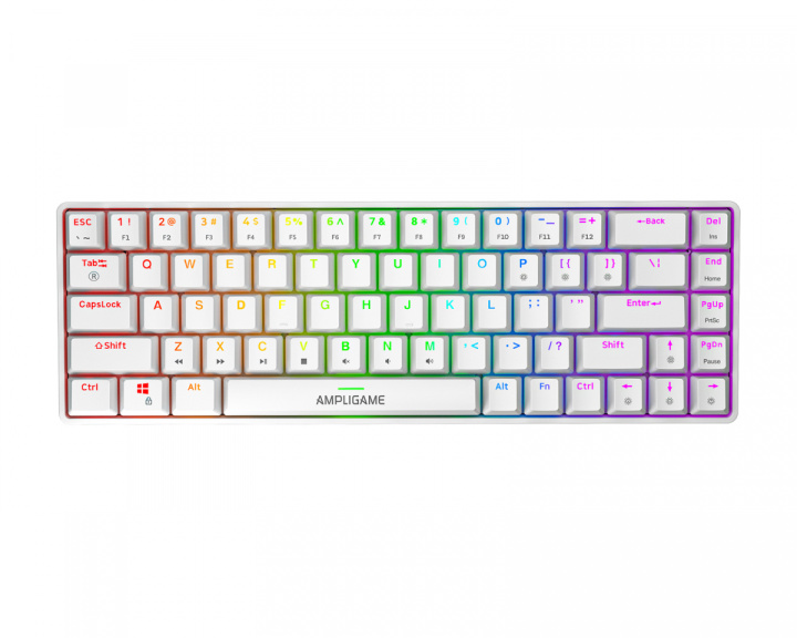Fifine AmpliGame GK1W ANSI Keyboard - White (DEMO)