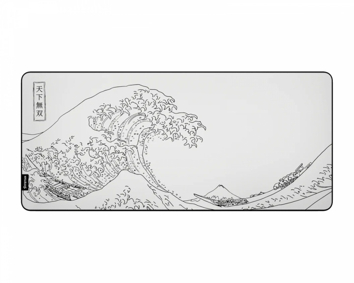 Hystar The Great Wave XXL Mousepad - White (DEMO)