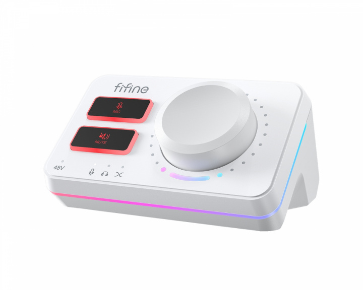Fifine AmpliGame SC9 Audio Mixer - White (DEMO)