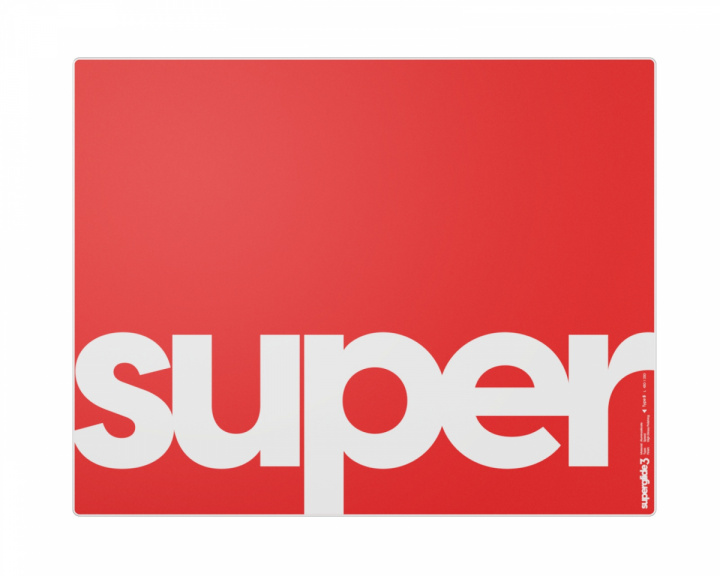 Superglide Glass Mousepad v3 L - Type-S - Red (DEMO)