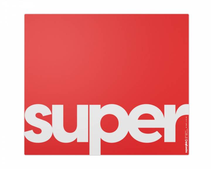 Superglide Glass Mousepad v3 XL - Type-S - Red (DEMO)