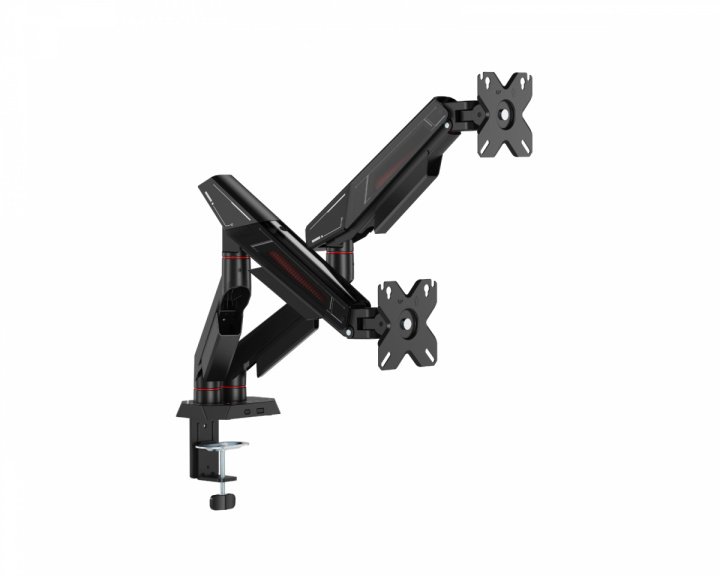MaxMount Monitor Stand with Mechanical Spring – 2 Monitors - Black (DEMO)