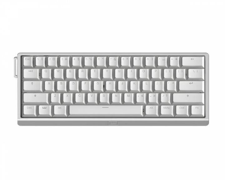Wooting 60HE V2 Keyboard - ANSI Non Split Spacebar - Silver Aluminum (DEMO)