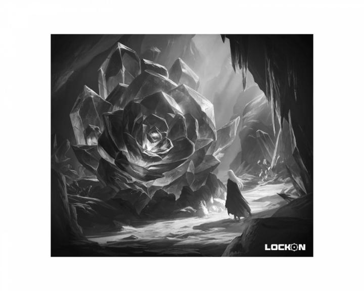 LockOn Odyssey Glass Mousepad - Black & White - Limited Edition (DEMO)