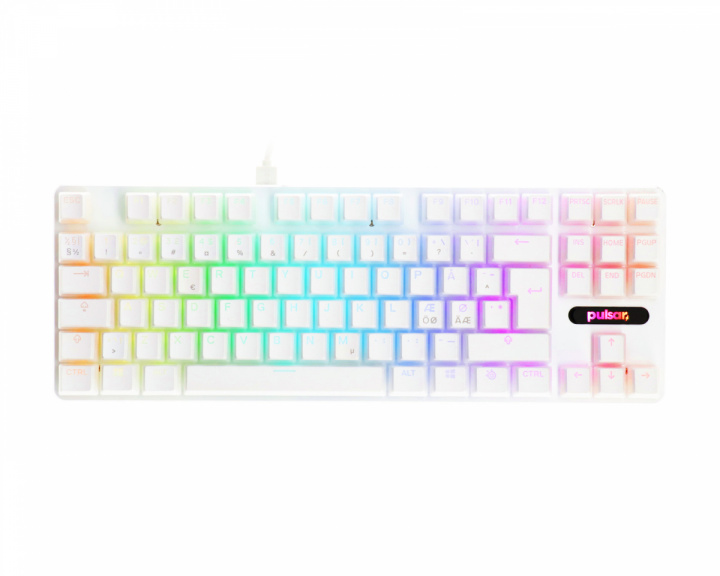MaxGaming Custom Mechanical Keyboard Bundle - TKL - White