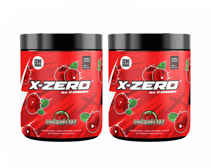 X-Gamer X-Zero Lingonberry - 2 x 100 Servings