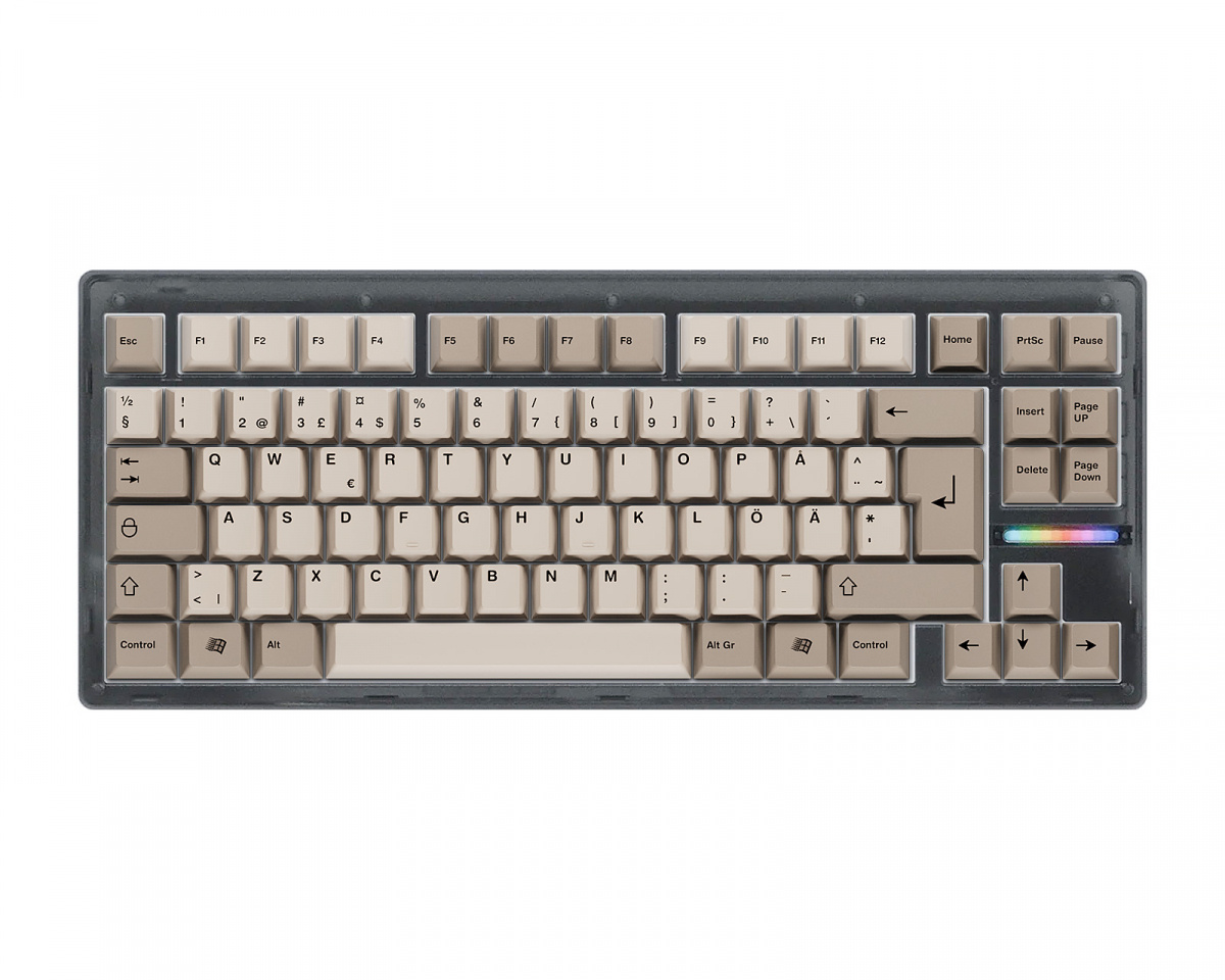 Wooting 80HE Ghost ISO + Retro Keycaps - MaxGaming.com