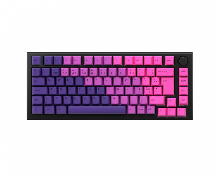 Glorious GMMK Pro 75% ISO – Black Slate x Nebula Bundle [Gateron Red]