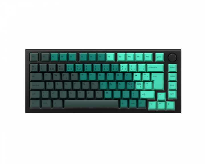Glorious GMMK Pro 75% ISO – Black Slate x Rain Forest Bundle [Gateron Red]