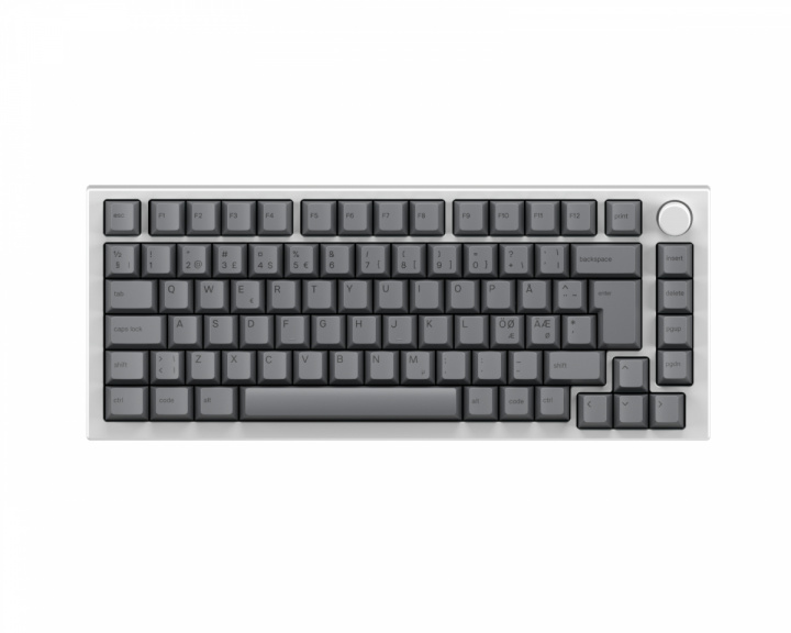 Glorious GMMK Pro 75% ISO – White Ice x Black Ash Bundle [Gateron Red]
