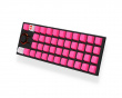 42-Key Rubber Double-shot Backlit Keycap Set - Neon Pink