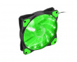 Hydrion 120 LED PC Case Fan Green