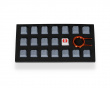 18-Key Rubber Double-shot Backlit Keycap Set - Grey