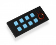 8-Key Rubber Double-shot Backlit Keycap Set - Neon Blue